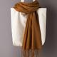 Simple Basic Solid Color Scarf Elegant Soft Tassel Thin Shawl Casual Outdoor Sunscreen Large Scarf