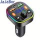 Jajabor Car Fm Transmitter Type C Pd 18w 3.1a Usb Fast Charging Handsfree Wireless 5.0 Car Kit Fm Modulator Mp3 Player