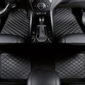 2pcs/4pcs Car Floor Mats Universal Waterproof Front Rear Full Set Auto Rugs Leather Car Carpet Accessories Interior