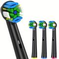 4pcs Replacement Brush Heads For Oral B Floss Action Pro 7000 Pro 5000 Vitality Toothbrush Models