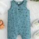Baby Boys Cute Animal Graphic Print Sleeveless Romper Jumpsuit Clothes