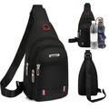 Trendy Canvas Leisure Sports Small Backpack Oxford Cloth 1 Shoulder Bag Messenger Bag Chest Bag