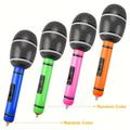 4pcs Unique Style Inflatable Microphone Inflatable Musical Instrument, Wedding Inflatable Show, Party Gift, Microphone