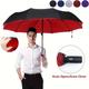 1pc Golf Umbrella, Double Layer Fully Automatic 10 Bones Sun And Rain Umbrella, Windproof Sunscreen Umbrella, Business Folding Umbrella For Men And Women