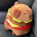 9 Inch Hamburger Capybara Stuffed Animal Plush Toy, Capybara Stuffed Animal Hamburger Plush Toy, Best Gift