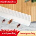 "1pc Door Draft Stopper Door Sweep For Exterior & Interior Doors, Door Bottom Seal Dust And Noise Insulation Weather Stripping Draft Guard Insulator 1.4"" W X 39"" L"