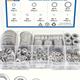 80-580pcs 304 Stainless Steel Flat Washers For Screws Bolts, Fender Washers Assortment Set, Assorted Hardware Lock Metal Washers Kit, M2 M2.5 M3 M4 M5 M6 M8 M10 For Home And Factories