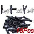 18pcs Windscreen Washer Joiner Pipe Connector T Piece Straight 3 Way Y Piece Air Fuel Water Petrol Wiper Washer Nozzle Hose