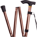 1pc Portable Collapsible Walking Stick With Comfortable T Handles - Ideal For Outdoor Camping, Hiking, And Climbing - Adjustable And Suitable For Men, Women, And The Elderly