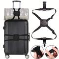 Black Adjustable Luggage Bag Suitcase Adjustable Strap Travel Accessories Strap