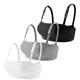 3 Pcs Pregnant Women's Nursing Bras Solid, Supportive Breastfeeding Comfy Maternity Bra For Daily Comfort Open Front Button Maternity Nursing Bra