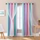 1pc Bedroom Blackout Curtains Block Privacy Living Room Curtains Curtains Rainbow Color Double-layer Curtain For Room Decor Wall Decoration Living Room Home Decor