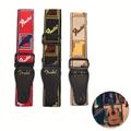 1pc Adjustable Guitar Accessories Guitar Strap Faux Leather For Electric Acoustic