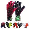 1pair Latex Football Goalkeeper Gloves, Thickened Comfortable Breathable Durable Anti-slip Professional Match Training Goalkeeper Men Women Goalkeeper Goalie Gloves