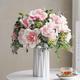 1 Bunch Silk Plastic Hydrangea Bouquet, Bridal Accessories, Home Decoration, Wedding Fake Plant, Artificial Flowers