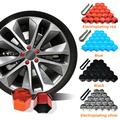 Car Wheel Nut Caps Protection Covers Caps Anti-rust Auto Hub Cover Car Tyre Nut Bolt Exterior Decoration Black/red/silver/grey/blue
