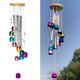 1pc Colorful Wind Chimes For Outside With 4 Aluminum Tubes Comes With 11 Bells For Home Garden Yard Patio Decor