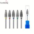 Tungsten Carbide Nail Drill Bits Electric Manicure Drill Accessories Milling Cutters For Nail Gel Polish Remover Nail Tools Efiles !