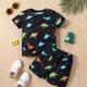 Baby Boys Suit Spring Clothes Split Trendy T-shirt And Shorts, Two-piece Set