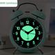 Loud Alarm Clock For Heavy Sleepers Adults,retro 4 Inchsilent With Backlight,twin Bell Alarm Clocks For Bedrooms Bedside