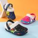 Casual Cute Cartoon Plus Fleece Clogs For Boys, Comfortable Lightweight Anti Slip Clogs For Indoor Outdoor, Winter