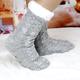 Slipper Socks For Women With Grippers Non Slip, Sherpa Lined Slipper Socks