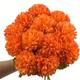 6pcs, Artificial Chrysanthemum Ball Flowers, Silk Hydrangea Bridal Wedding Bouquet For Home Garden Party Office Coffee House Decoration