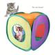 1pc Foldable Rainbow Cat Square Tunnel - Outdoor Pet Play Tent And Playground Toy For Kittens - Provides Hours Of Fun And Exercise