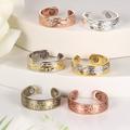 1pc Copper Magnetic Ring For Women, Copper Couple Bracelet Gift Ring, Ladies Fingers Thumb Ring, Vintage Flower Rings Copper Gift