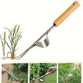 Effortlessly Remove Weeds With This 1pc Stainless Steel Hand Weeder Tool!