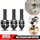 3pcs Oauee Hss Hex Chamfer Drill Set 90 Degrees Countersink Boring For Woodworking Quick Change Bit Tools Drill Shank Carbon Steel Tools