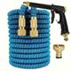 1 Roll, New Retractable Water Hose Car Wash Flowers Magic Hose Magic Water Hose Home Car Wash Garden Hose 3 Times Retractable Spray 17ft、25ft、50ft、75ft、100ft、125ft