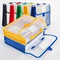 1 Pack Plastic File Folder Expanding File Folder A4 Envelope File Organizer With Handle Waterproof Portable For Office/business/school Supplies Home (colorful)