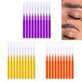 20pcs/set Mini Eyebrow Brush Brow Perm Brush Disposable Brow Beauty Brush Micro Eyelash Brush Applicators Makeup Tools