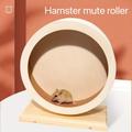 Silent Wooden Hamster Exercise Wheel - Ideal For Small Pets Like Hamsters, Gerbils, Mice, And Guinea Pigs - Promotes Healthy Exercise And Mental Stimulation