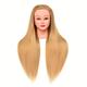 Mannequin Head, Straight Hair Mannequin Head, 24 Inch Mannequin Head For Beginners, Hairdresser Manikin Head, Training Doll Head For Hair Styling And Practice, With Holder