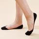 3 Pairs Ultra Low Cut Liner Socks, Women's No Show Non Slip Hidden Invisible For Flats Boat Socks
