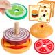 Montessori Toys For 3 Year Old Wooden Burger Sorting Stacking Toys For Toddlers Preschool Educational Toys Fine Motor Toys For Kids Boys Girls (burger), Halloween, Christmas, And Thanksgiving Day Gift