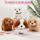 Walking Dog Toy Lifelike Doggy Smart Pets Barking Tail-wagging Wagging Simulation Dog Teddy Interactive Toys Crawling Toys For Babies Gifts