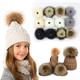 2pcs Diy Faux Fur Pom Pom With Press Button Removable Fluffy Pompom For Knitting Hats Shoes Scarves Bag Accessories
