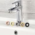 1pc Bathroom Basin Faucet Sink Overflow Cover Brass Six-foot Ring Insert Replacement Hole Cover Cap Chrome Trim Bathroom Accessories