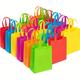 18pcs/30pcs Party Bags With Handles Non-woven Gift Tote Bags Goody Sweet Gift Bags For Birthday, Halloween, Christmas, Thanksgiving, Wedding Party Supplies