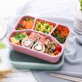 1pc Bento Box, Lunch Box, Portable Microwave Square Food Box With Compartment, Home Kitchen Accessories For Restaurants