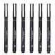 Drawing Pen, 6 Different Tip Sizes, Single Needle Technology Fine Pens, 6 Different Tip Sizes, Black Ink