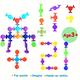 19pcs/set Suction Cup Toys, Bath Toys, Fidget Toys, Sucker Funny Toys Set, Travel Toys, Soft Silicone Construction, Halloween/thanksgiving Day/christmas Gift