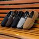 Men's Moccasin Slippers Memory Foam Indoor/outdoor Warm Suede Slip On House Shoes With Rubber Sole