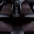 4pcs Car Floor Mats Universal Waterproof Front Rear Full Set Auto Rugs Leather Car Carpet Accessories Interior