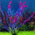 Long Plastic Grass Aquarium Decor Water Plant Grass Aquarium Landscaping Fish Tank Desktop Ornament