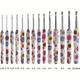 1pc Floral Crochet Hooks Knitting Tool Aluminum Crochet Hooks Ergonomic Soft Rubber Comfort Handles