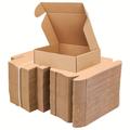 10pcs/20pcs Small Item Shipping Boxes, Brown Corrugated Cardboard Mailer Box With Lids For Mailing Packaging, Gift Boxes For Wrapping Presents, 7.87x5.51x1.57 Inches